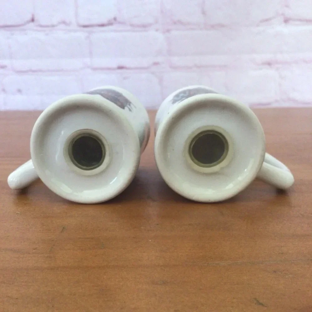 Vintage Wyoming America’s Frontier Ceramic Salt and Pepper Shaker Pair